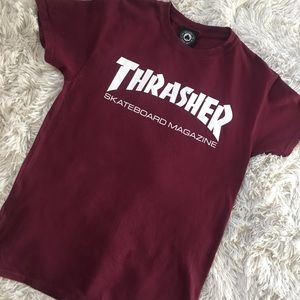 Thrasher Skate Burgundy/ Maroon T-Shirt